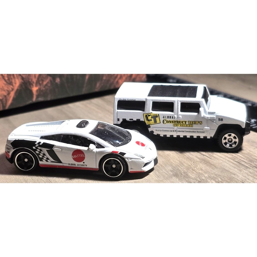 Hummer H2 Lamborghini Gallardo Matchbox luxury Model Car 1:72 Set Euc